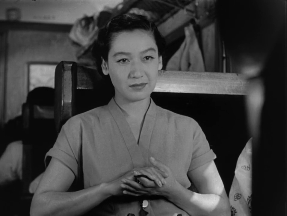 Demure Japanese woman.